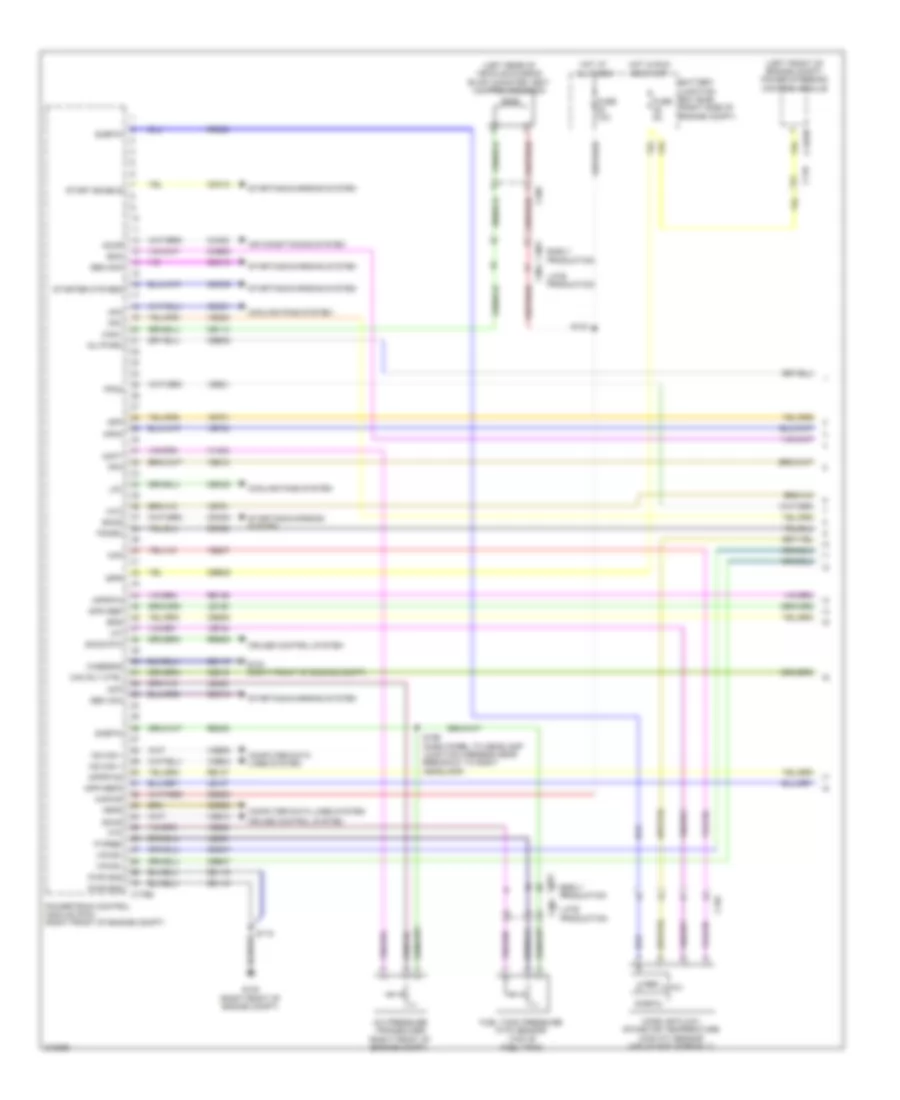 5.4L Supercharged, Engine Performance Wiring Diagram (1 of 6) for Ford Mustang Shelby GT500 2011