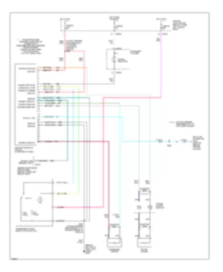Supplemental Restraints Wiring Diagram Early Production for Ford Cab  Chassis F350 Super Duty 2001