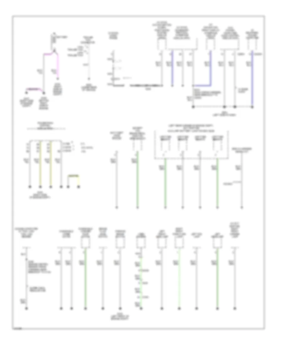 Ground Distribution Wiring Diagram 1 of 5 for Ford Pickup F150 2011