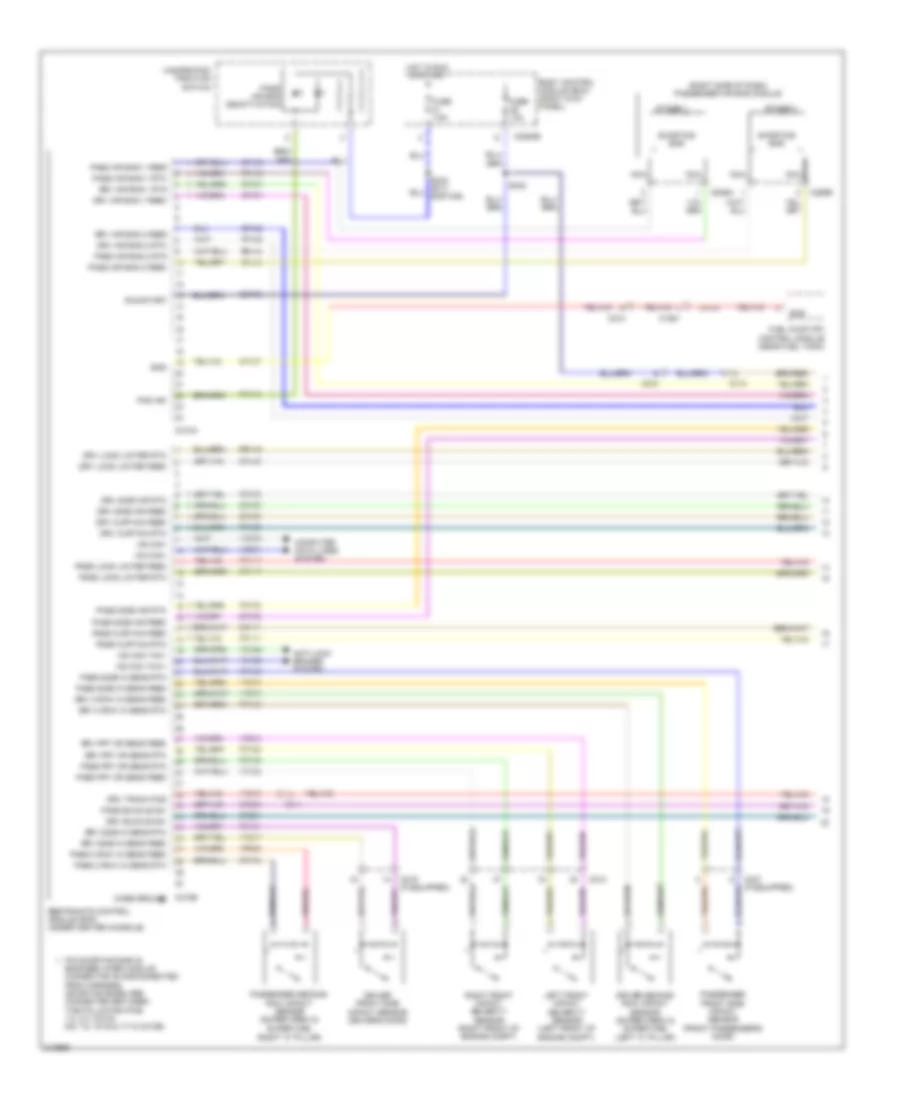 Supplemental Restraints Wiring Diagram 1 of 2 for Ford Pickup F150 2011