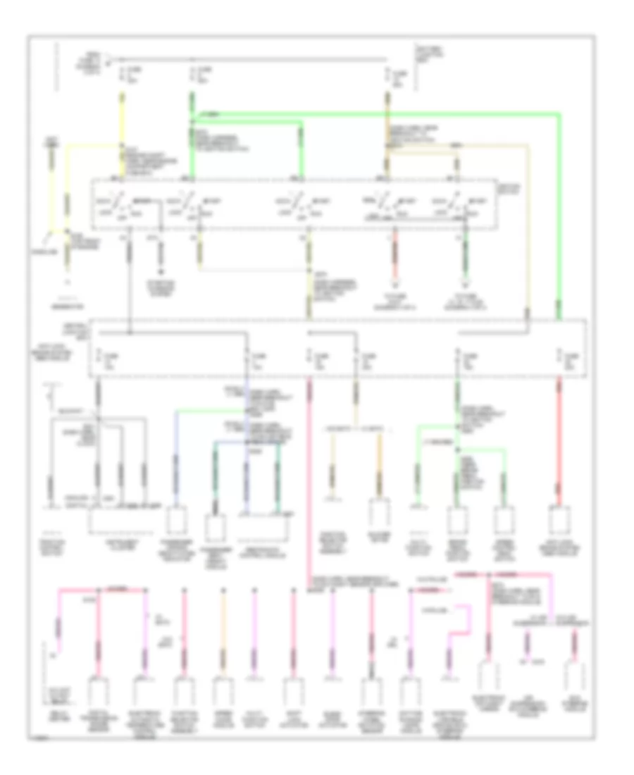 Power Distribution Wiring Diagram (3 of 4) for Ford Crown Victoria LX 2001