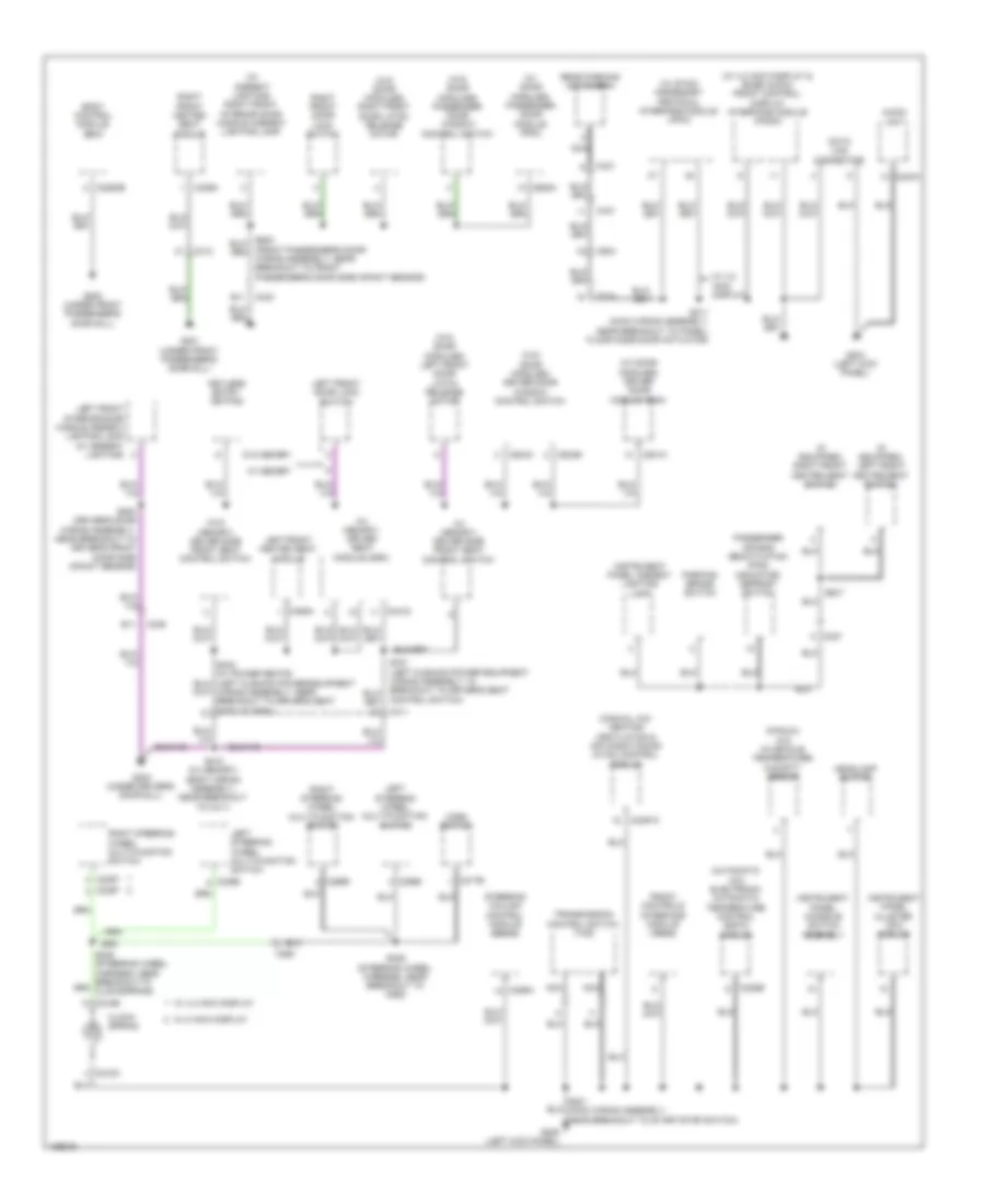 Ground Distribution Wiring Diagram 2 of 4 for Ford Escape SE 2014