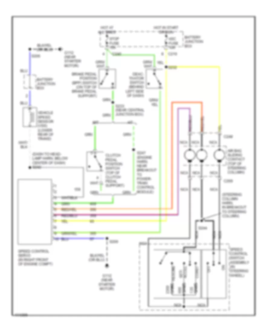 Cruise Control Wiring Diagram for Ford Escort 2001
