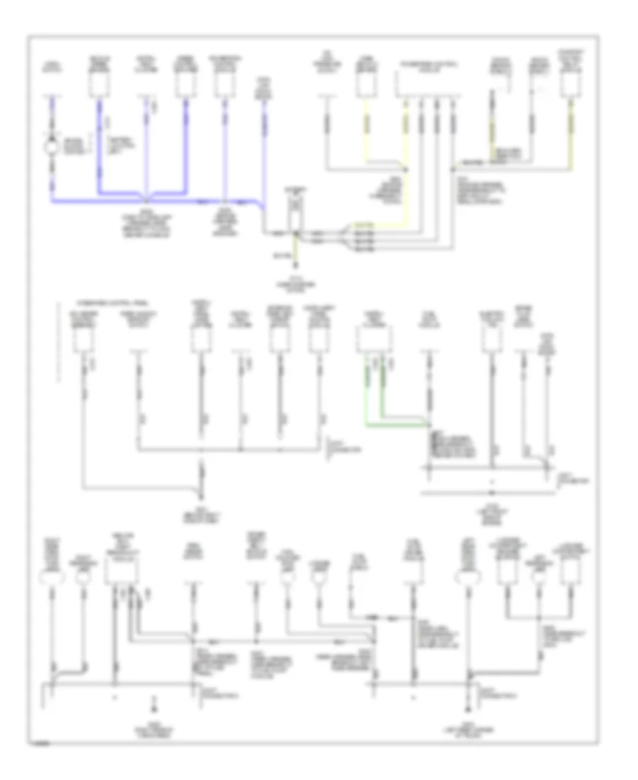 Ground Distribution Wiring Diagram 2 of 2 for Ford Escort 2001