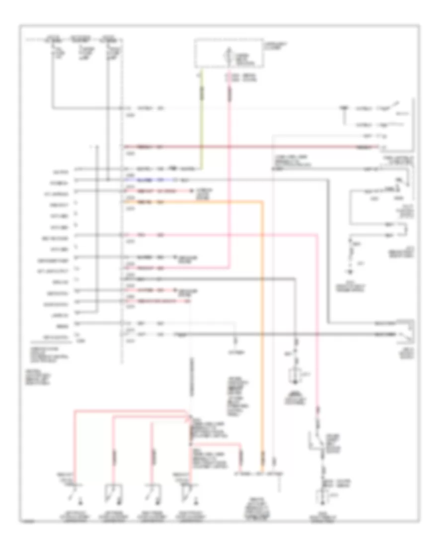 Warning System Wiring Diagrams for Ford Escort 2001