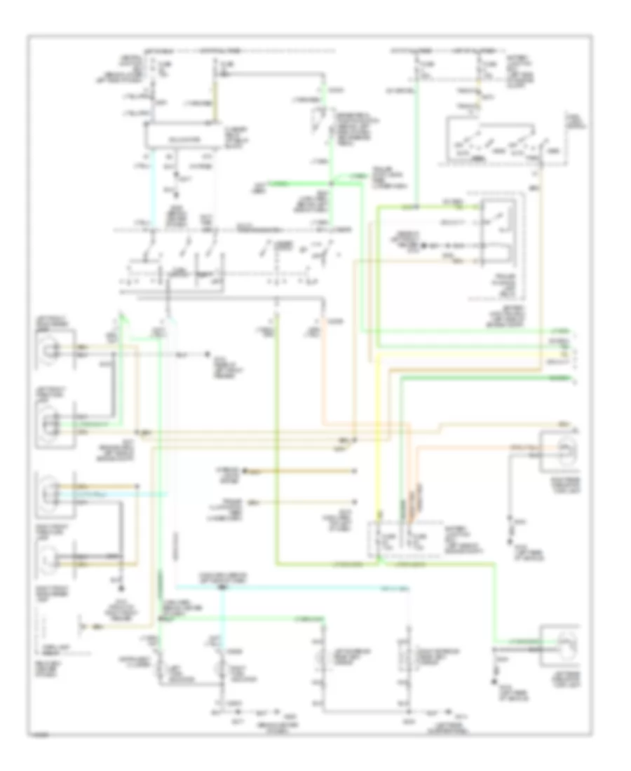 Exterior Lamps Wiring Diagram 1 of 2 for Ford Excursion 2001