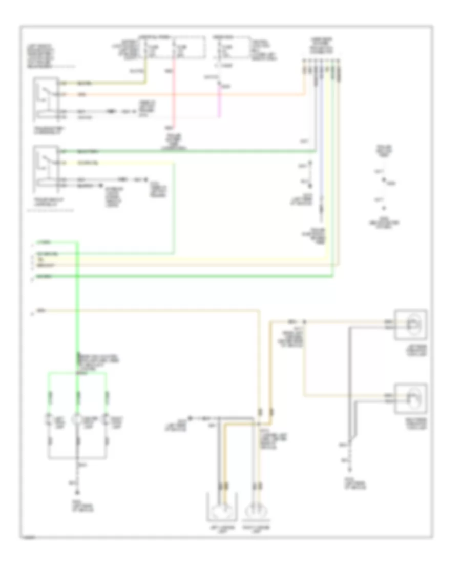 Exterior Lamps Wiring Diagram 2 of 2 for Ford Excursion 2001