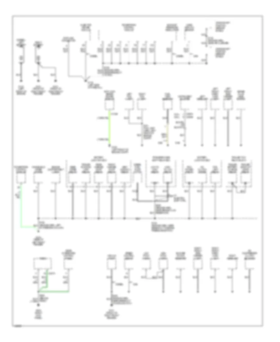 Ground Distribution Wiring Diagram 1 of 3 for Ford Excursion 2001