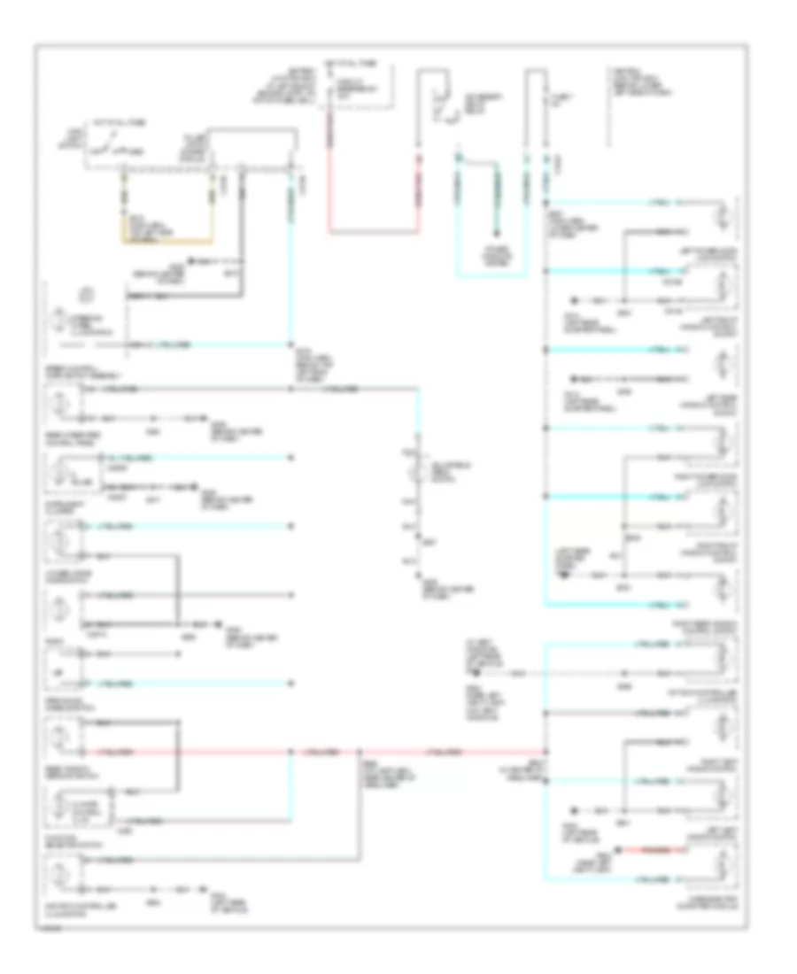 Instrument Illumination Wiring Diagram for Ford Excursion 2001