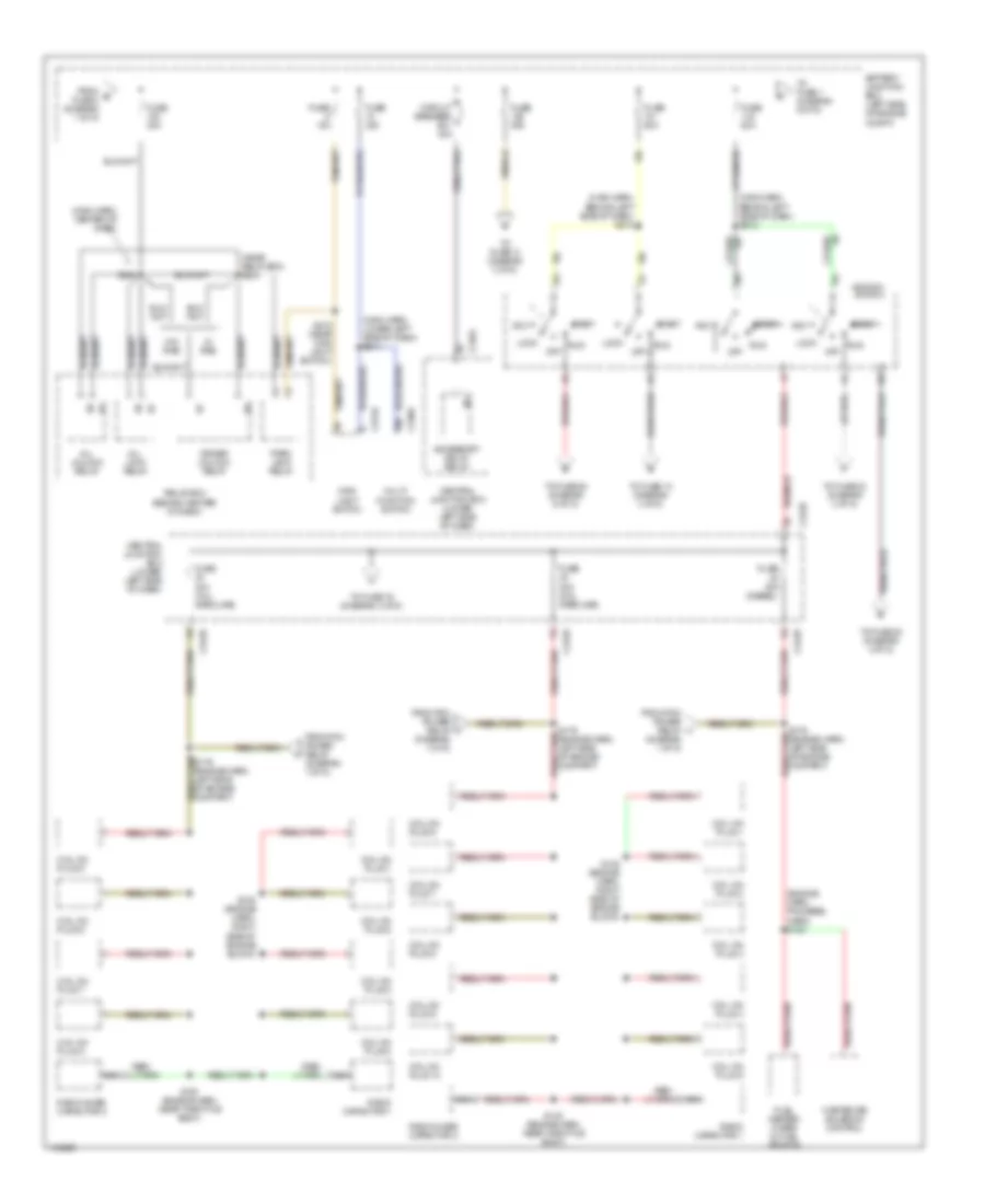 Power Distribution Wiring Diagram 2 of 5 for Ford Excursion 2001