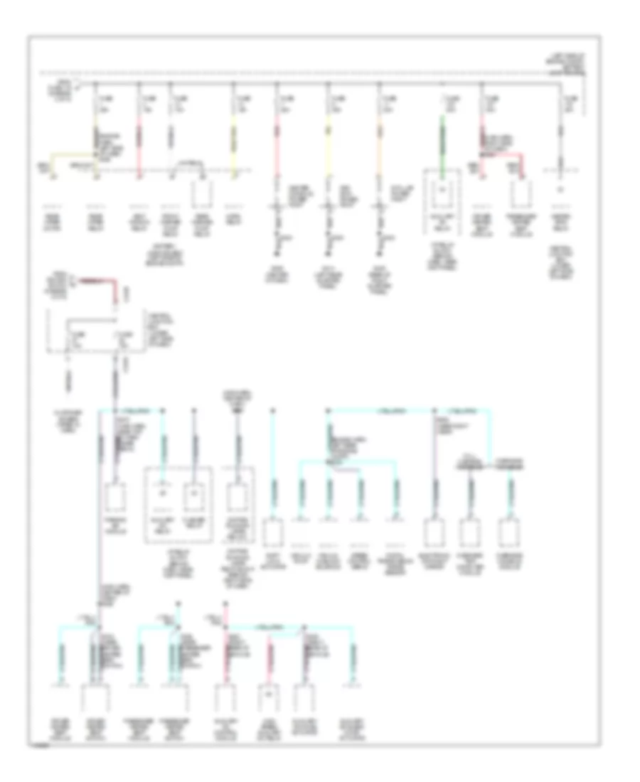 Power Distribution Wiring Diagram 5 of 5 for Ford Excursion 2001