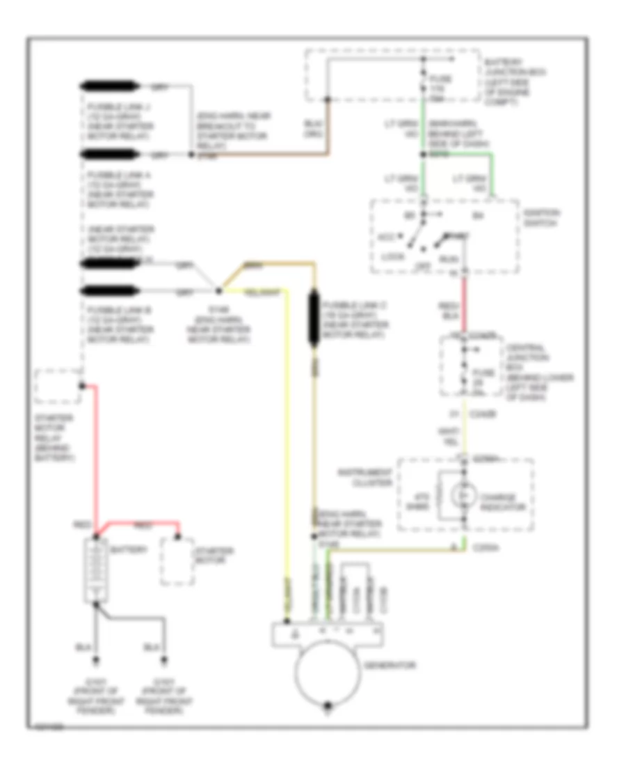 5 4L Charging Wiring Diagram for Ford Excursion 2001