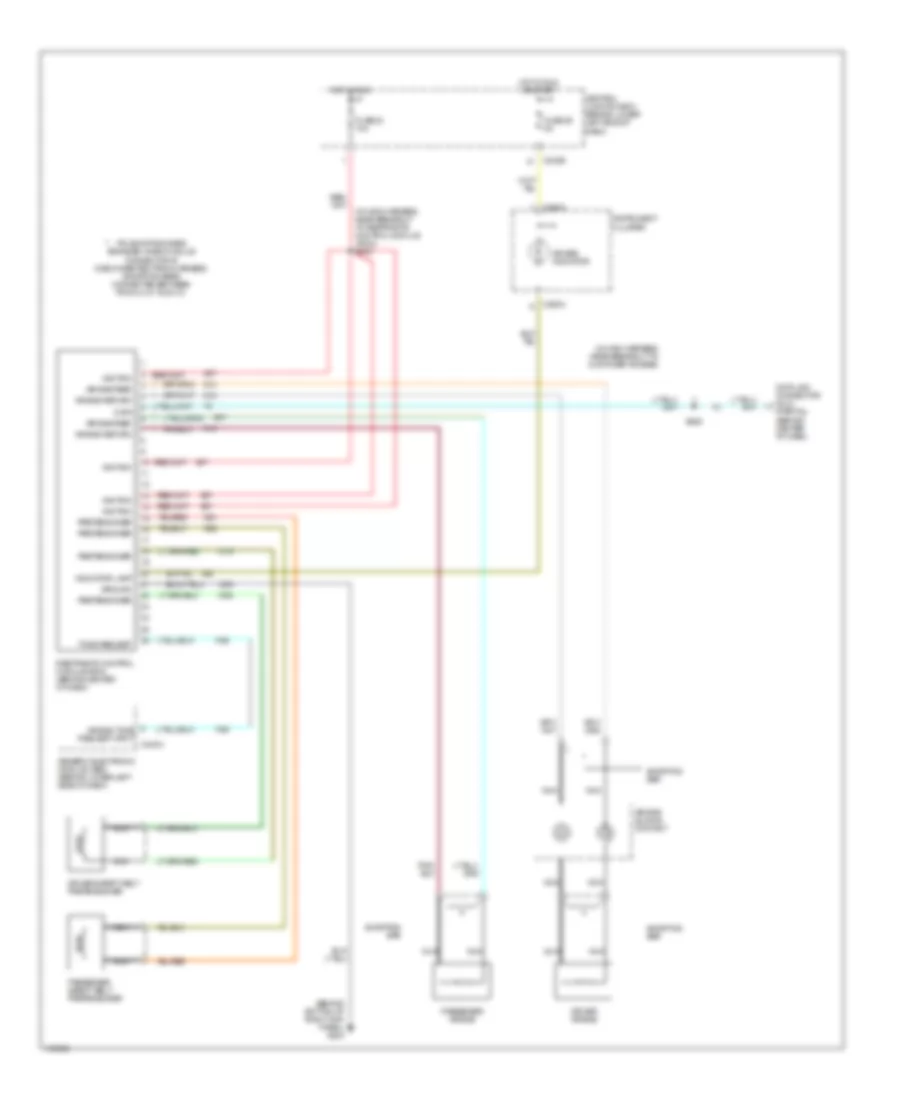 Supplemental Restraints Wiring Diagram Late Production for Ford Excursion 2001