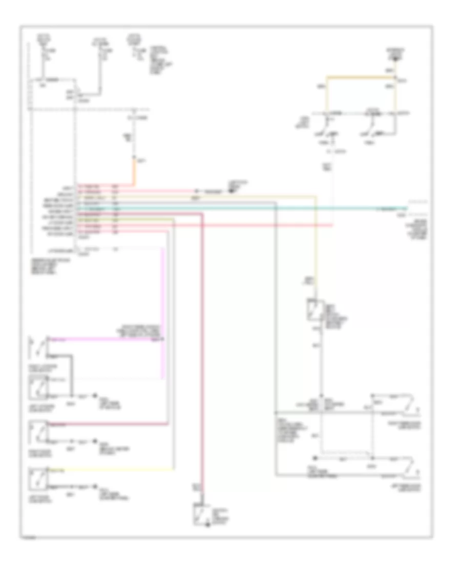 Warning Systems Wiring Diagram for Ford Excursion 2001