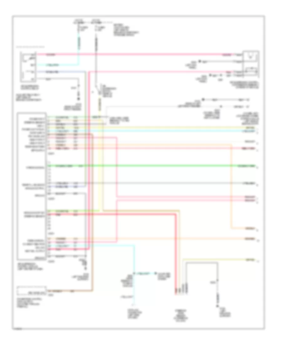 Electronic Suspension Wiring Diagram 1 of 2 for Ford Explorer 2001
