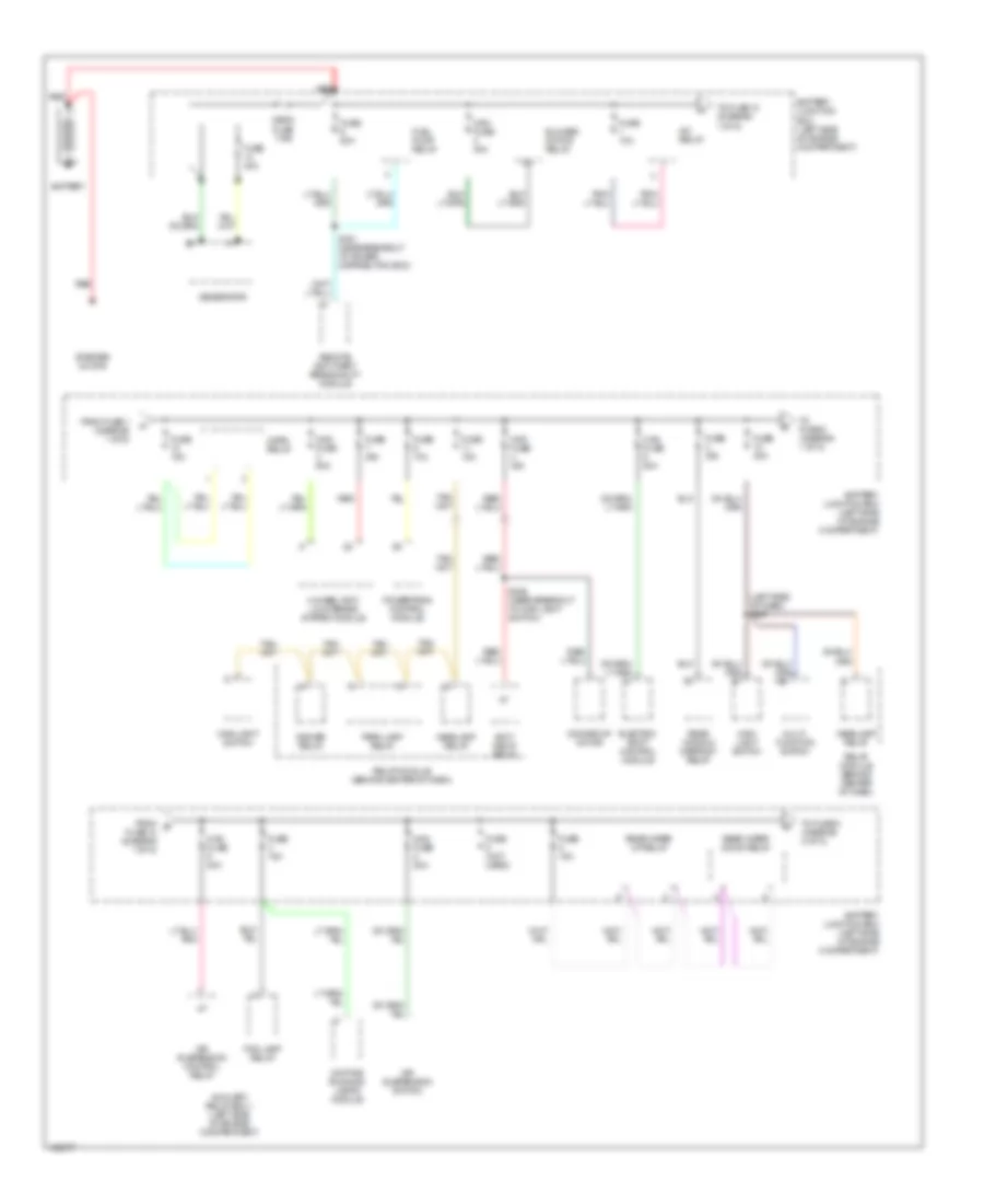 Power Distribution Wiring Diagram 1 of 5 for Ford Explorer 2001