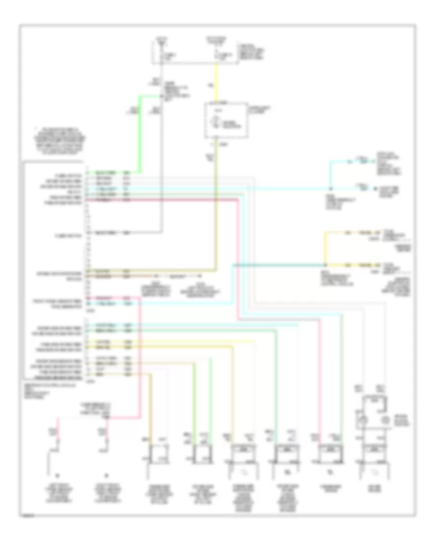 Supplemental Restraint Wiring Diagram for Ford Explorer 2001