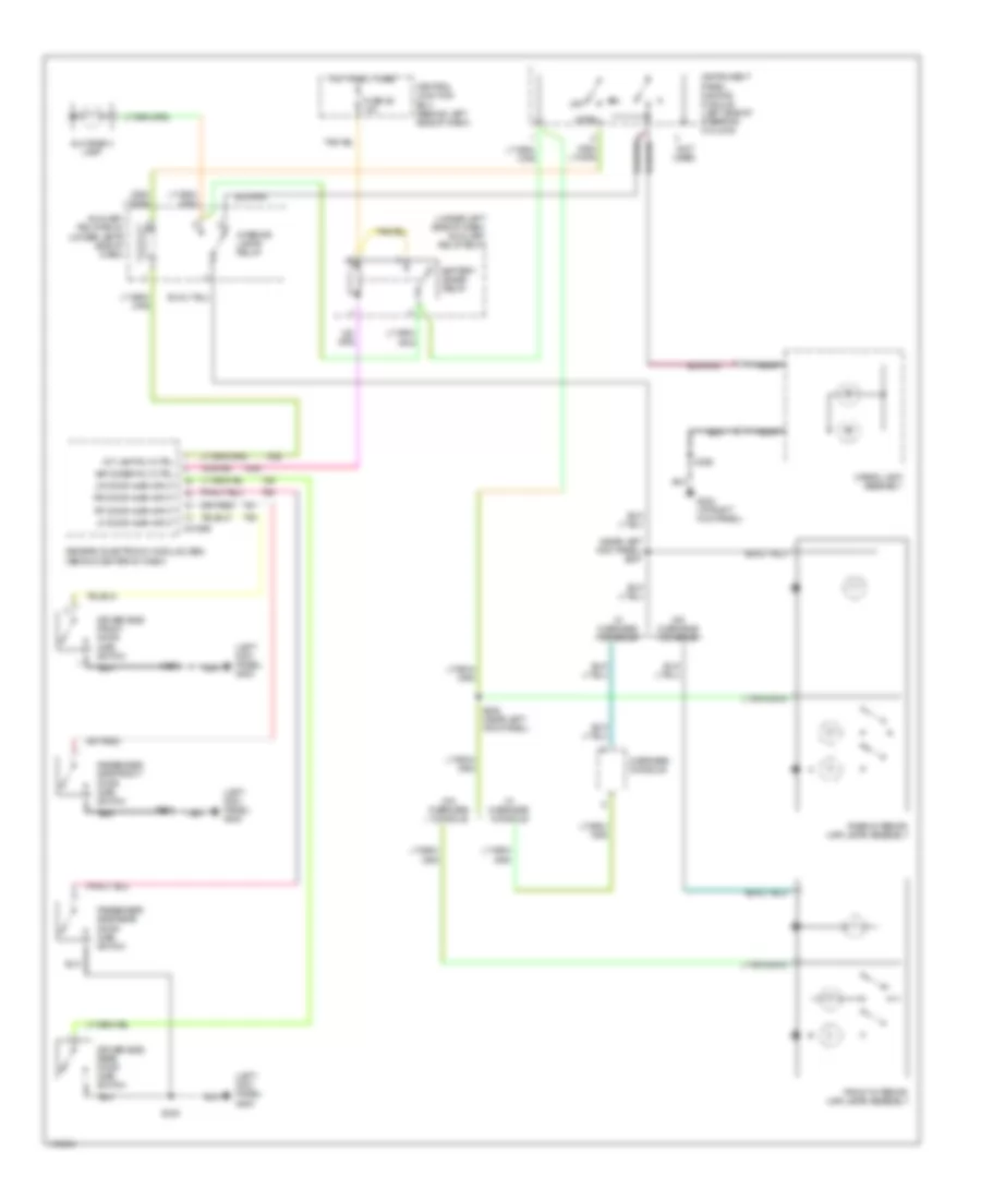 Courtesy Lamps Wiring Diagram, Late Production for Ford Explorer Sport Trac 2001
