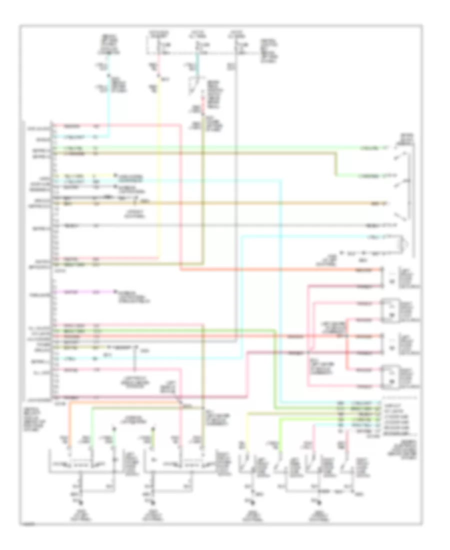Keyless Entry Wiring Diagram Late Production for Ford Explorer Sport Trac 2001