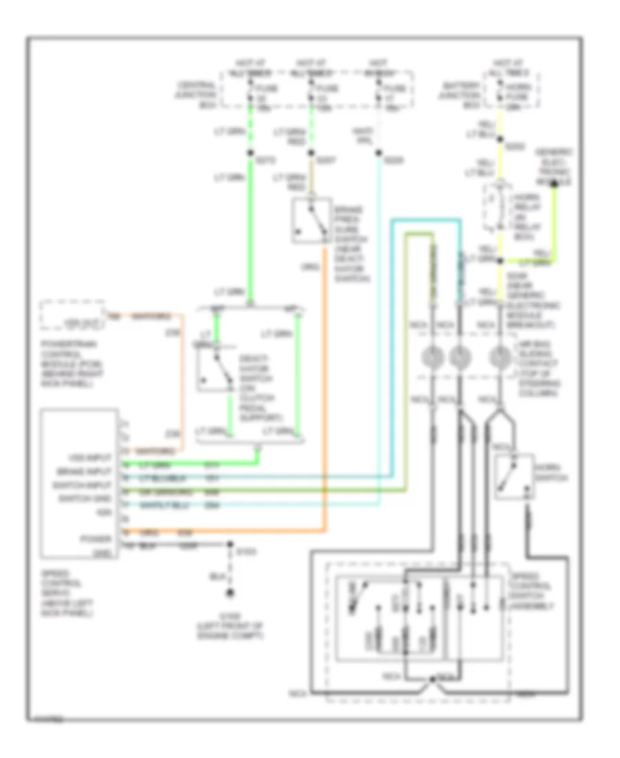 Cruise Control Wiring Diagram for Ford Mustang 2001