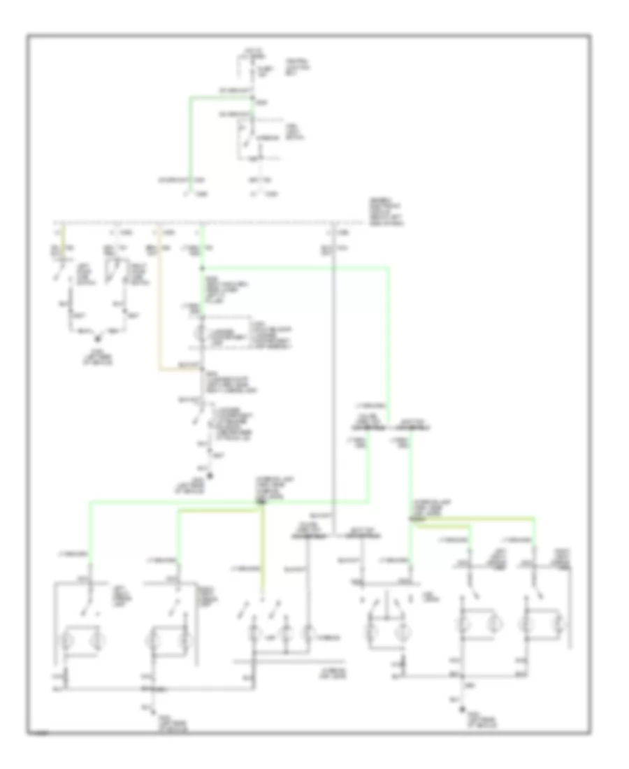 Courtesy Lamps Wiring Diagram for Ford Mustang 2001