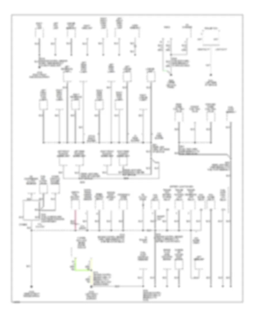 Ground Distribution Wiring Diagram (2 of 4) for Ford Pickup F350 Super Duty 2001
