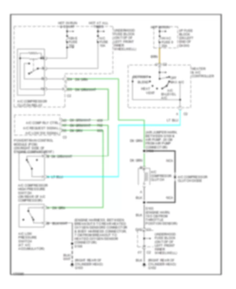 4 3L VIN X Compressor Wiring Diagram for GMC Sonoma 2003