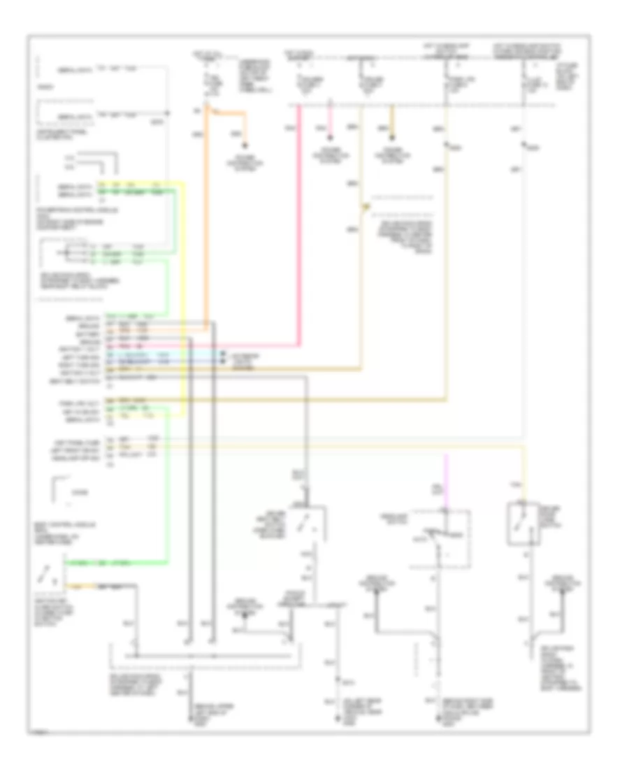 Warning Systems Wiring Diagram for GMC Sonoma 2003