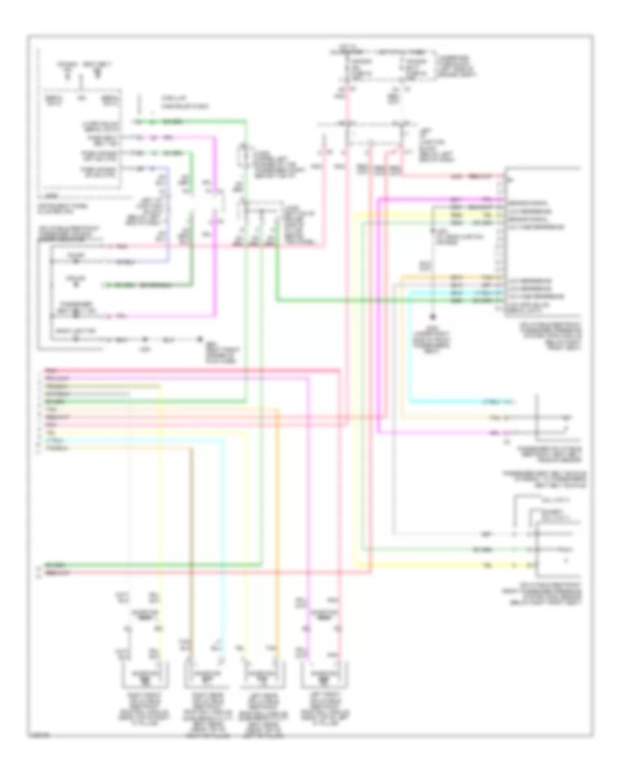 Supplemental Restraints Wiring Diagram 2 of 2 for GMC Yukon XL K2008 2500