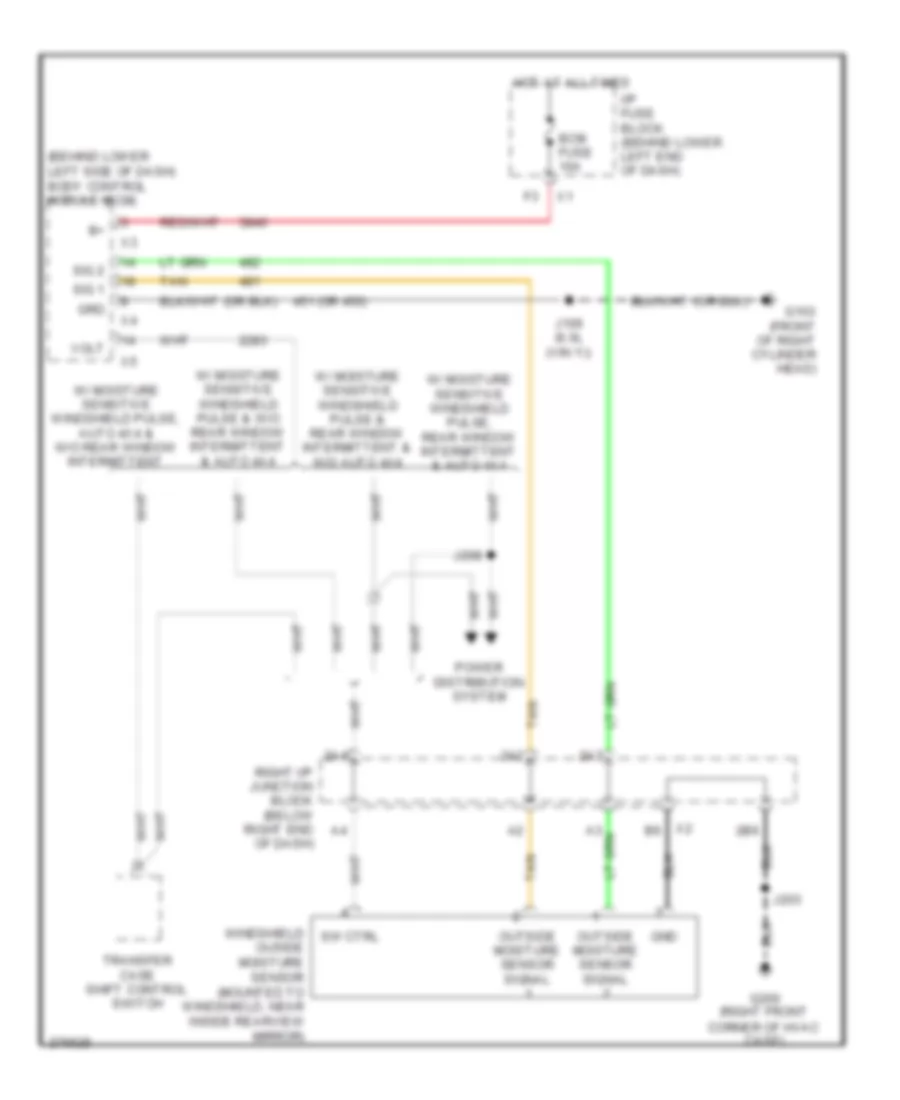 Moisture Sensor Wiring Diagram for GMC Yukon XL K2008 2500
