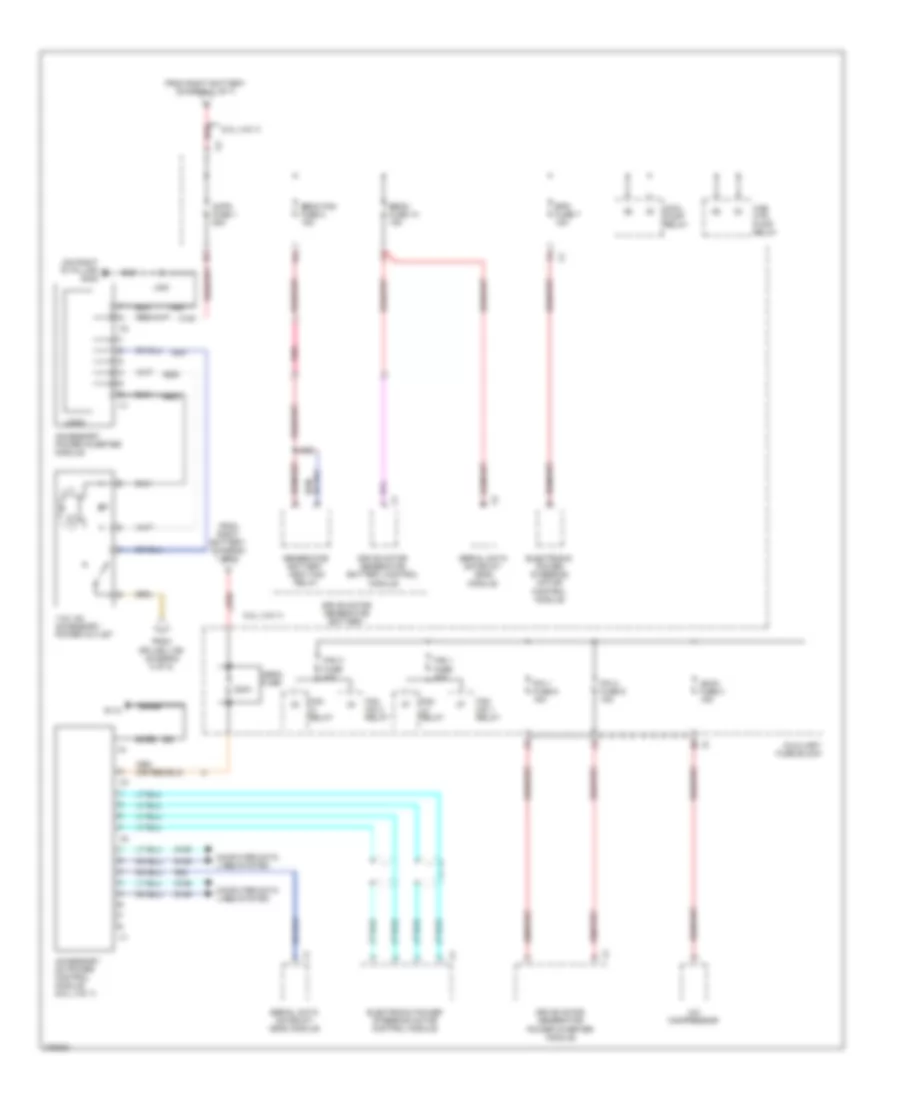 Power Distribution Wiring Diagram 7 of 8 for GMC Yukon XL K2008 2500