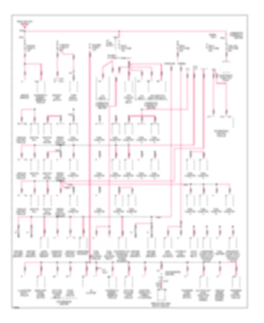 Power Distribution Wiring Diagram 3 of 4 for GMC Pickup K1996 1500