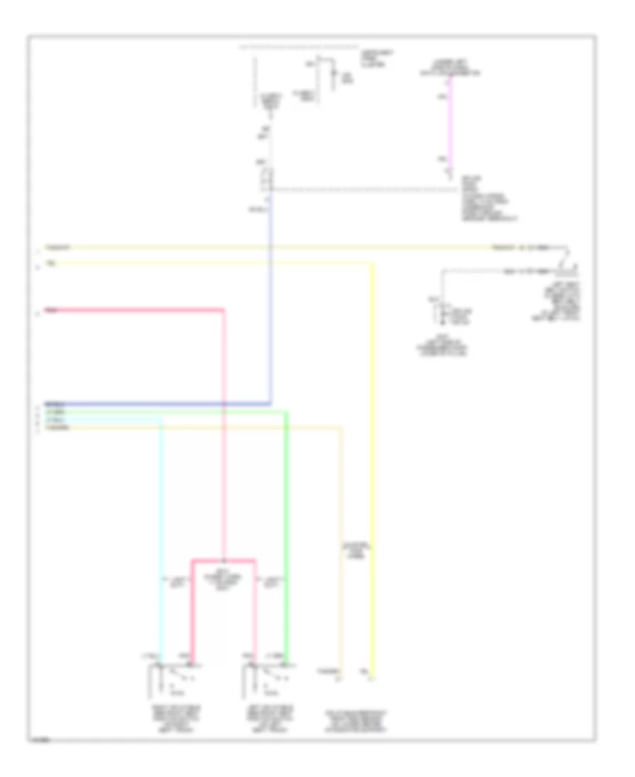 Supplemental Restraints Wiring Diagram 2 of 2 for GMC Savana H2004 1500