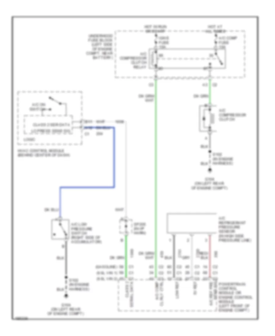 Compressor Wiring Diagram for GMC Sierra HD 2004 2500