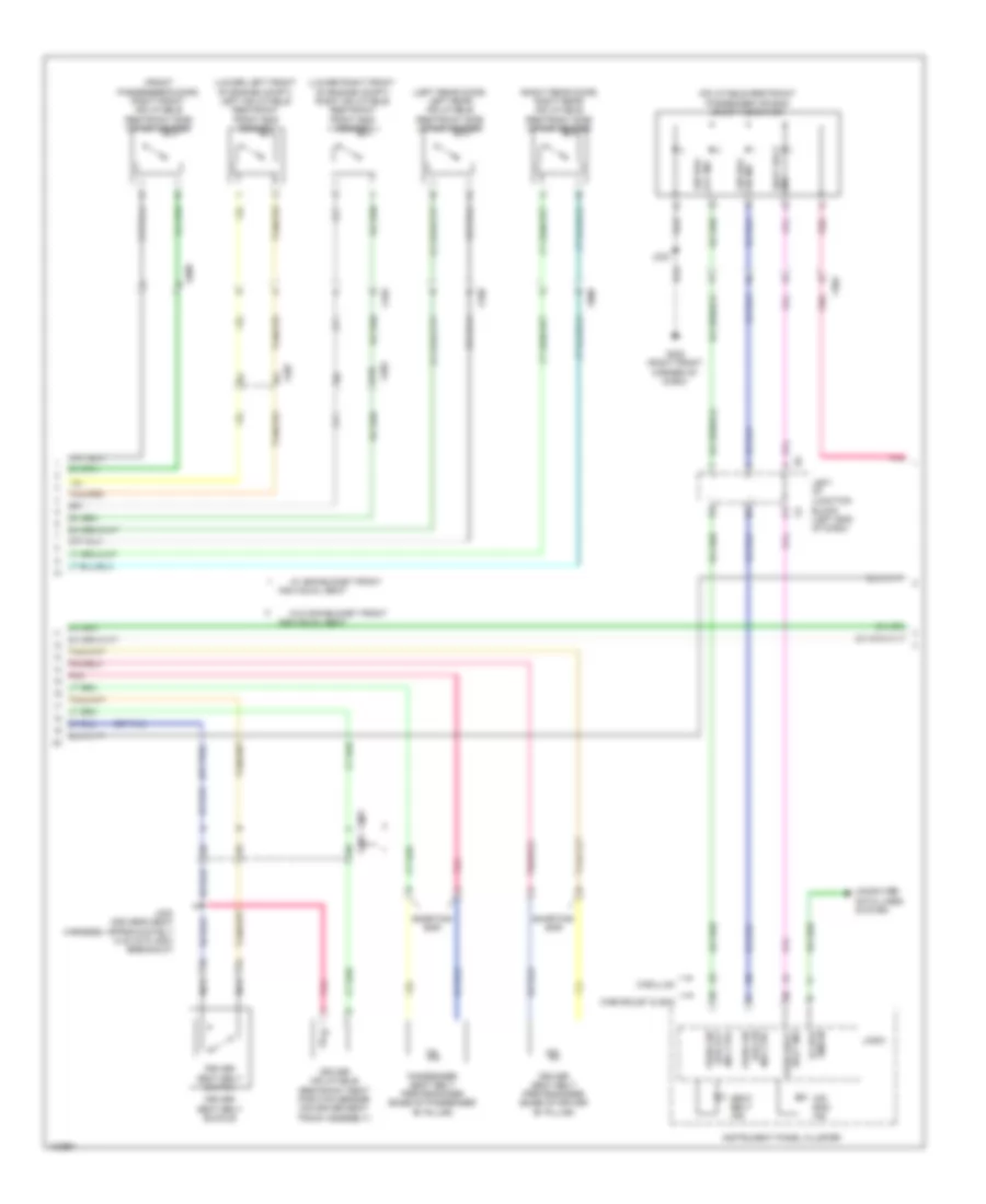 Supplemental Restraints Wiring Diagram 2 of 3 for GMC Yukon XL C2013 2500