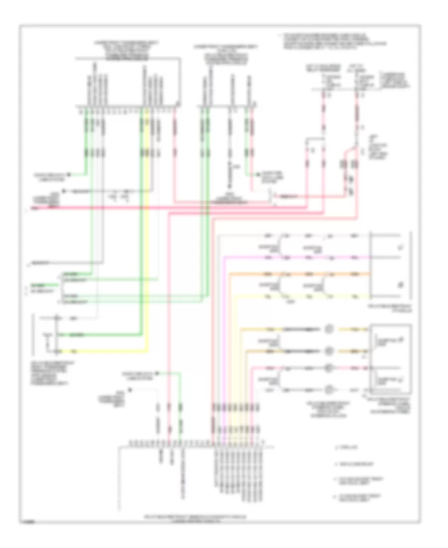 Supplemental Restraints Wiring Diagram 3 of 3 for GMC Yukon XL C2013 2500