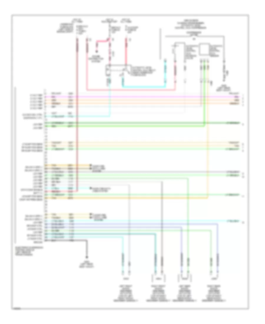 Electronic Suspension Wiring Diagram 1 of 2 for GMC Yukon XL C2013 2500