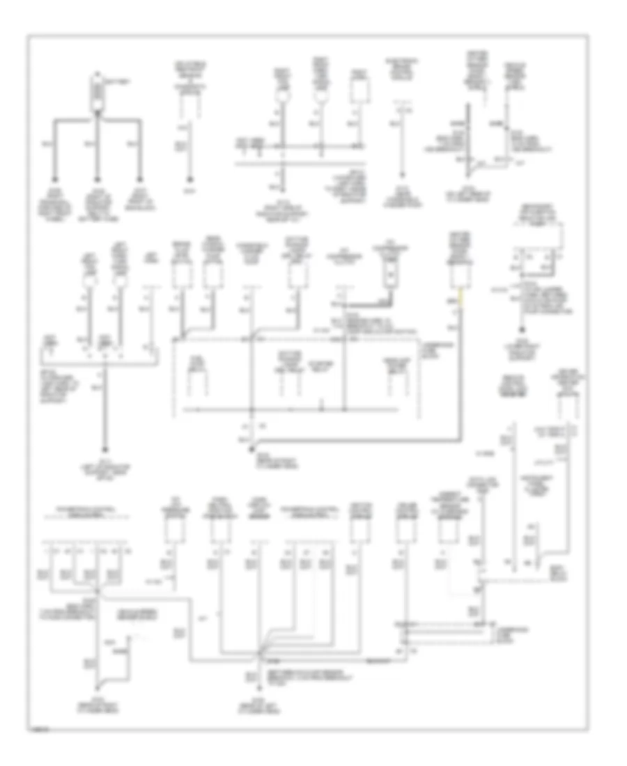 Ground Distribution Wiring Diagram 1 of 3 for GMC Sonoma 2004