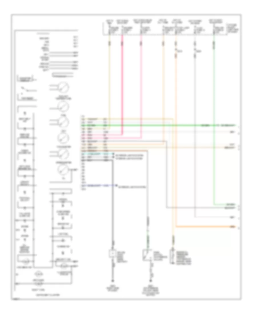 Instrument Cluster Wiring Diagram 1 of 2 for GMC Sonoma 2004