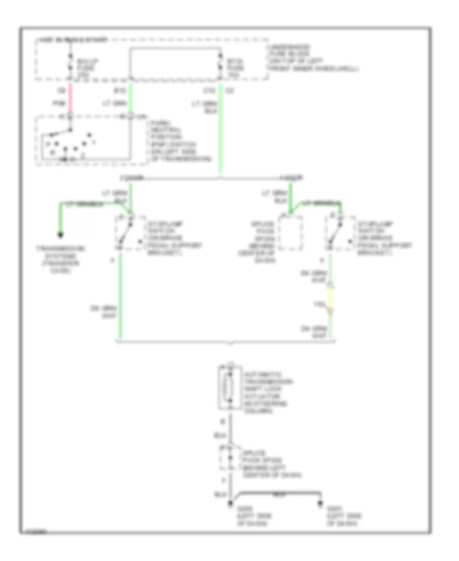 Shift Interlock Wiring Diagram with Column Shift for GMC Sonoma 2004