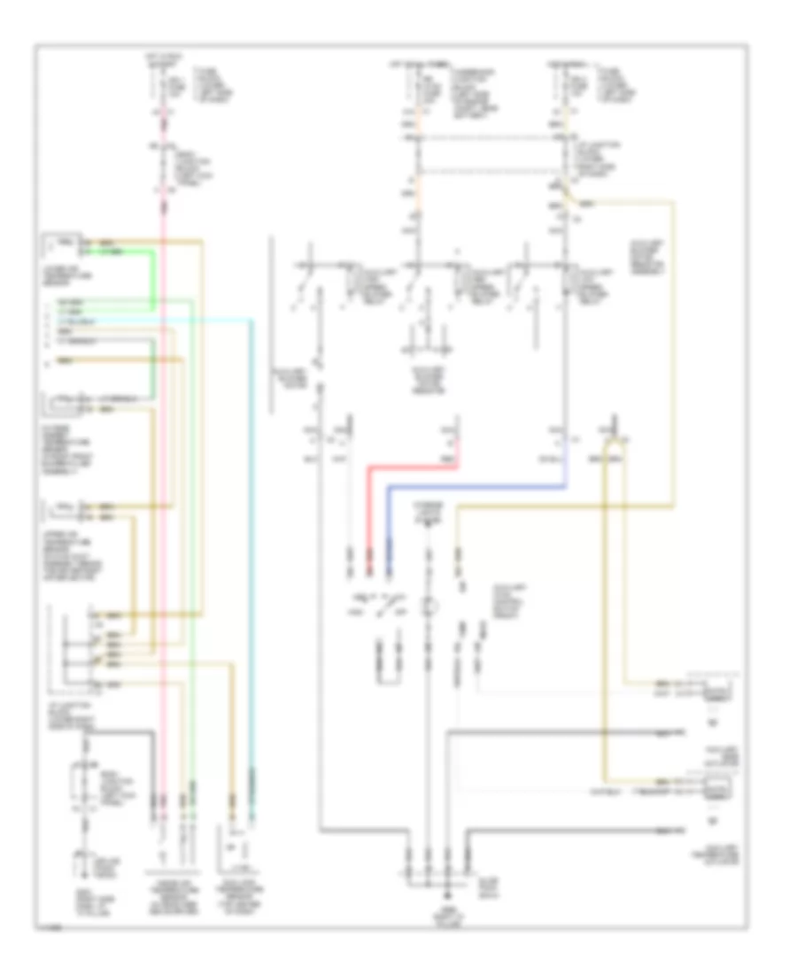Automatic A C Wiring Diagram Front  Rear A C with Sunroof 2 of 2 for GMC Yukon XL K2001 2500