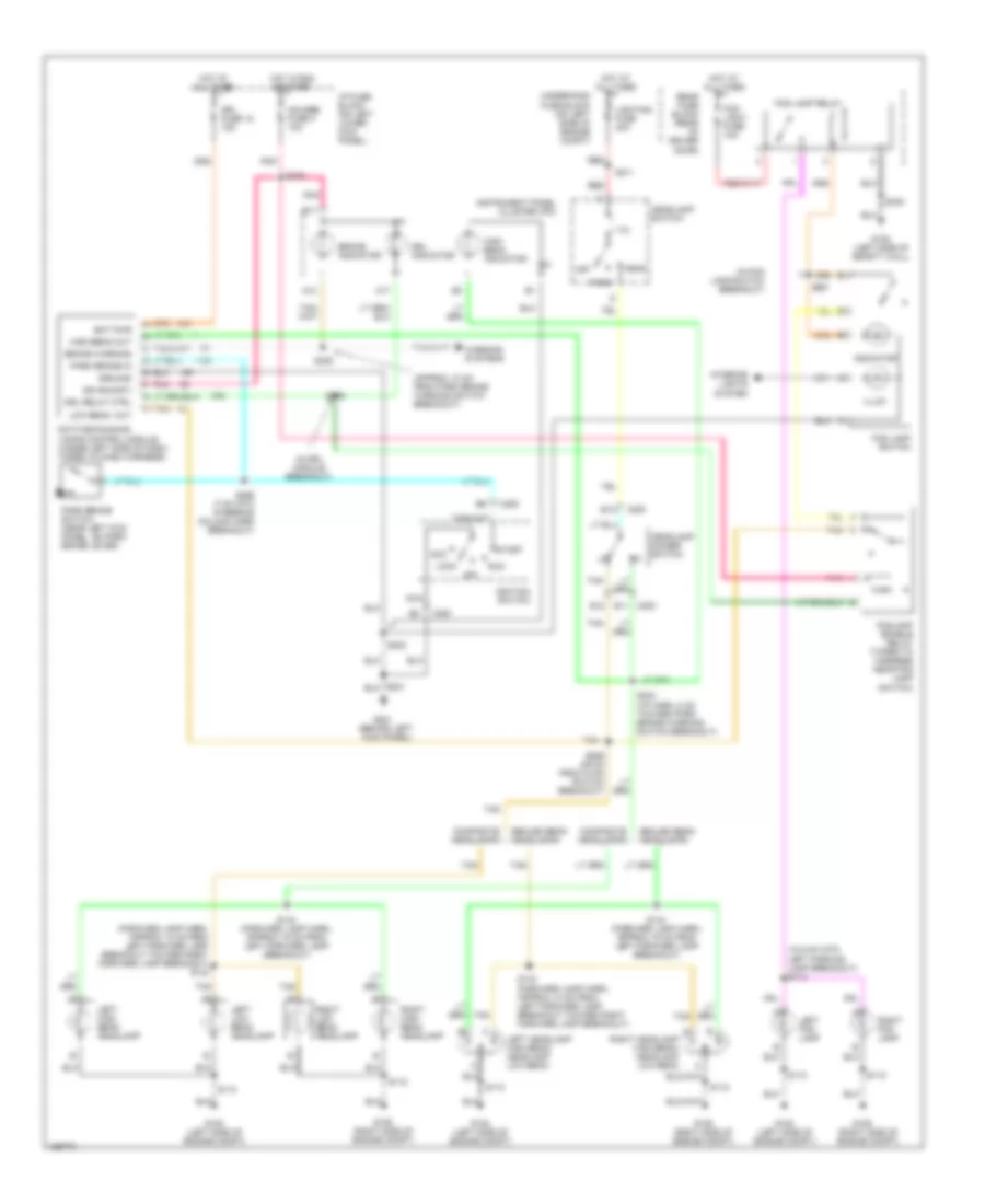 Headlight Wiring Diagram for GMC Savana G2002 2500