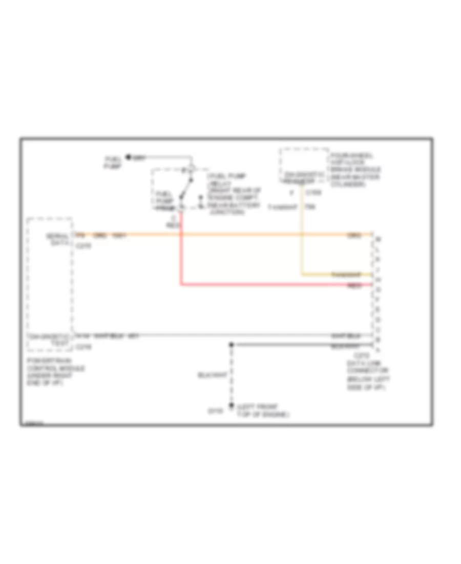 4 3L VIN Z Data Link Connector Wiring Diagram for GMC Cab  Chassis C1994 2500