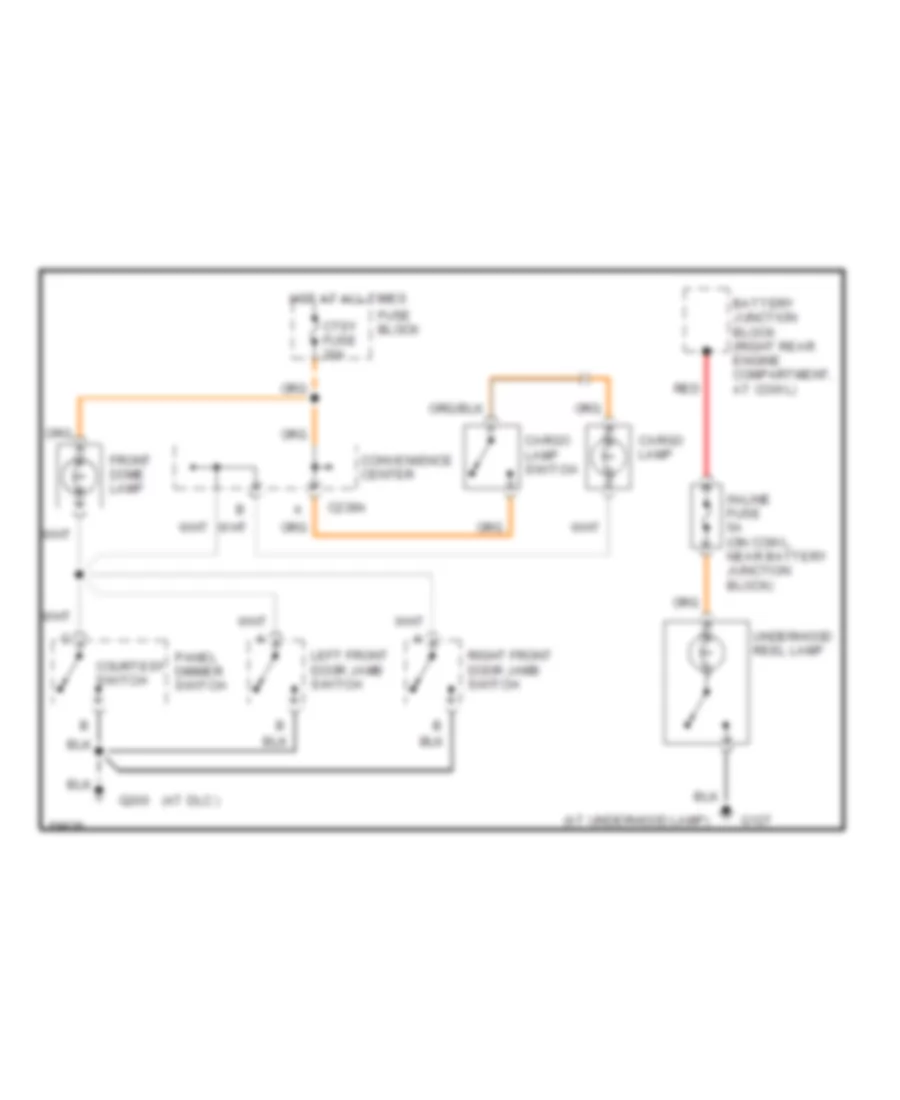 Courtesy Lamp Wiring Diagram for GMC Cab  Chassis C1994 2500