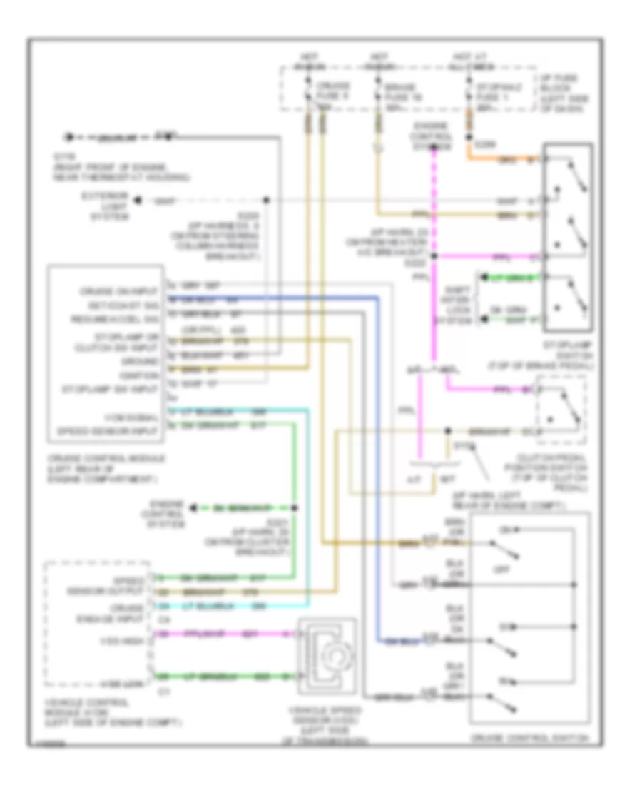 5 7L VIN R Cruise Control Wiring Diagram for GMC Cab  Chassis K2000 2500