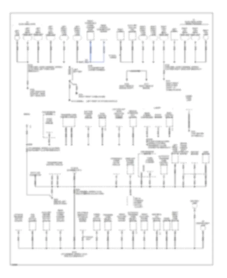 Ground Distribution Wiring Diagram 1 of 4 for GMC Cab  Chassis K2000 2500