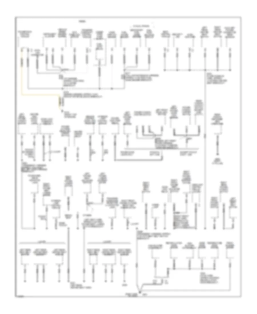 Ground Distribution Wiring Diagram 3 of 4 for GMC Cab  Chassis K2000 2500