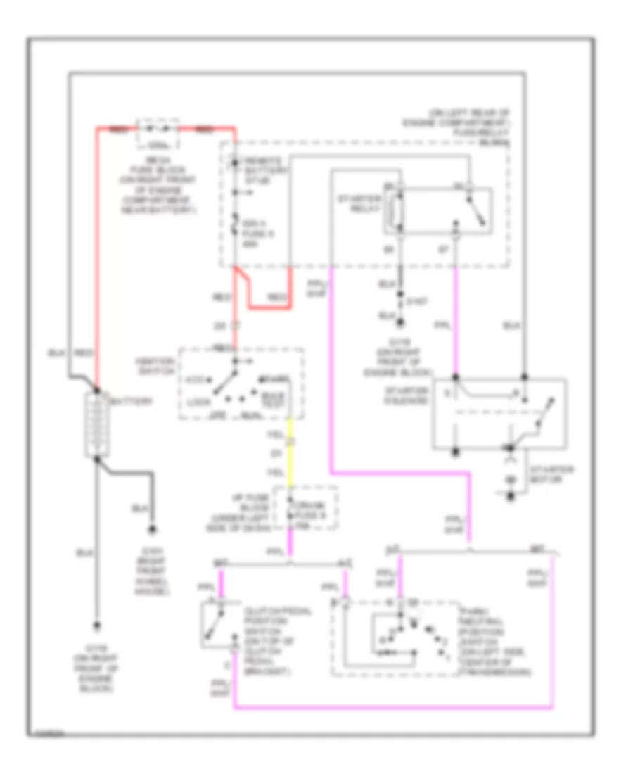 7 4L VIN J Starting Wiring Diagram for GMC Cab  Chassis K2000 2500