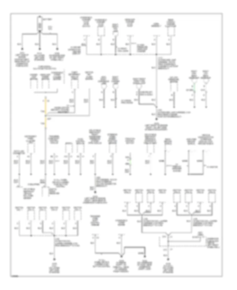 Ground Distribution Wiring Diagram 1 of 4 for GMC Envoy 2008