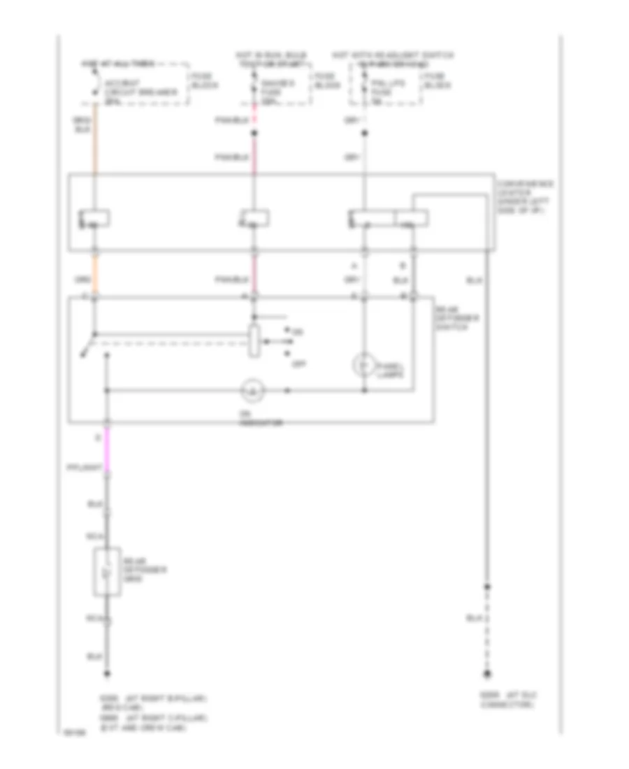 Defogger Wiring Diagram for GMC Pickup K1994 2500